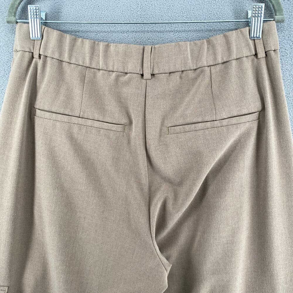 Abercrombie Fitch Sloane High Rise Tailored Wide Leg Pant Womens 12 Tan Cargo - Picture 5 of 13